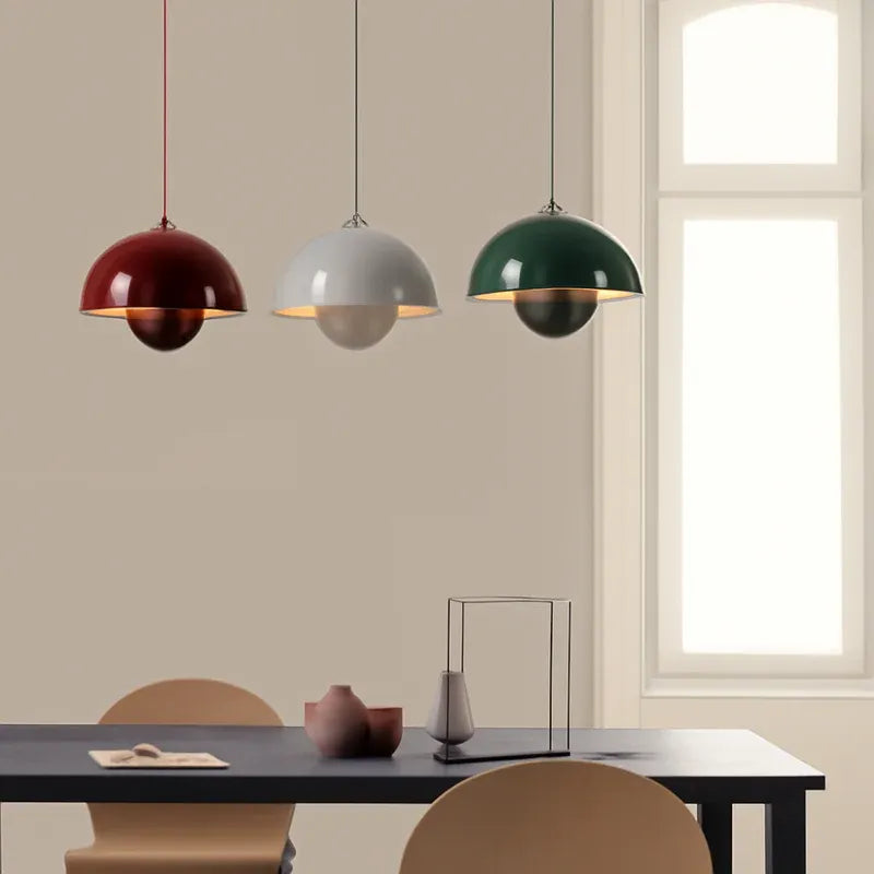 ARCOVA – Scandinavian Semi-Circle Colourful Pendant Chandelier for Dining Room and Living Room