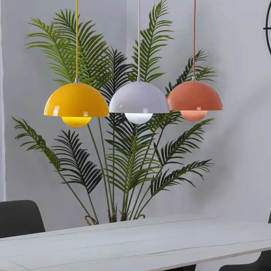 ARCOVA – Scandinavian Semi-Circle Colourful Pendant Chandelier for Dining Room and Living Room