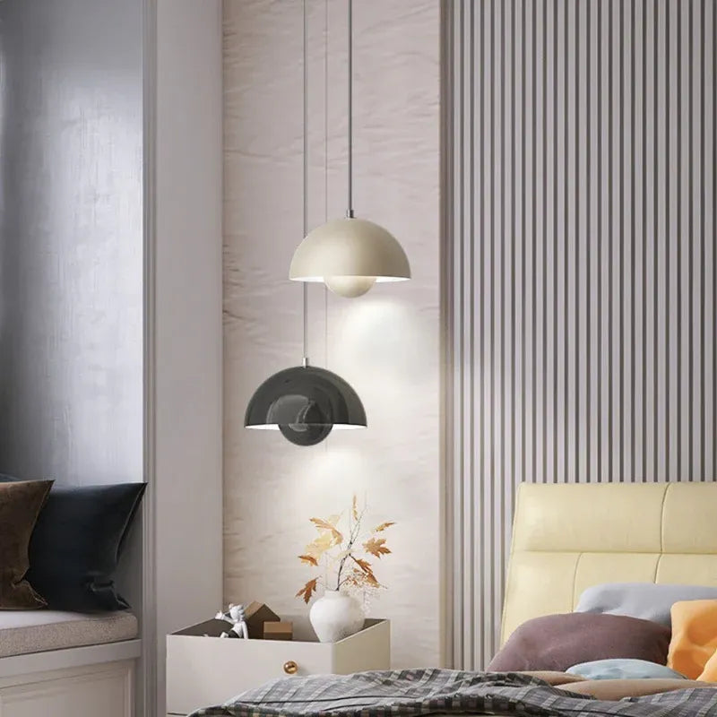 ARCOVA – Scandinavian Semi-Circle Colourful Pendant Chandelier for Dining Room and Living Room