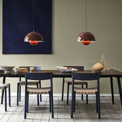 ARCOVA – Scandinavian Semi-Circle Colourful Pendant Chandelier for Dining Room and Living Room